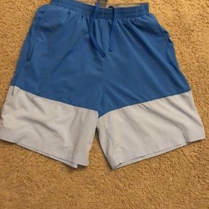 Light and royal blue champion shorts